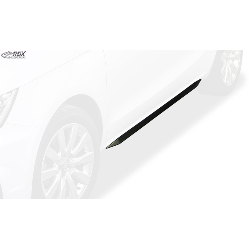 Sideskirts 'Slim'  Audi A1 8X 3/5-deurs (ABS zwart glanzend)
