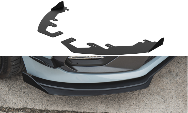 kleppen Ford Fiesta Mk8 ST / ST-Line Glanzend Zwart