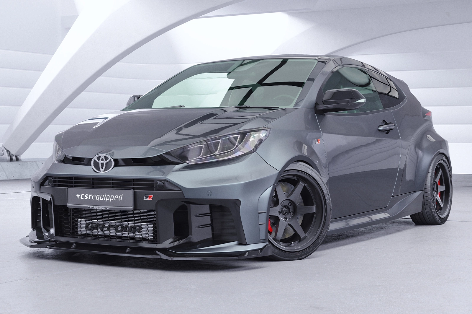 Voorspoiler Toyota GR Yaris glans zwart