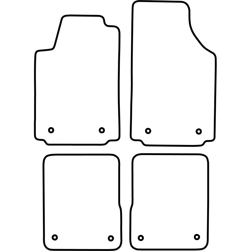 Automatten Velours  Audi A2 2000-2005