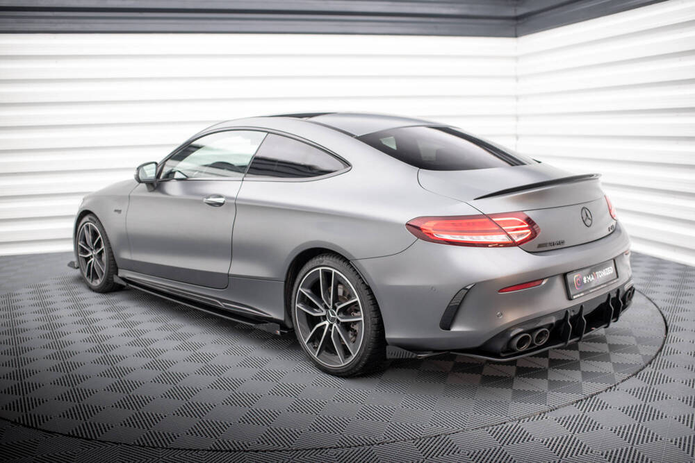 Zijdiffusers met Canards Mercedes C43 W205 Coupe FL Maxton
