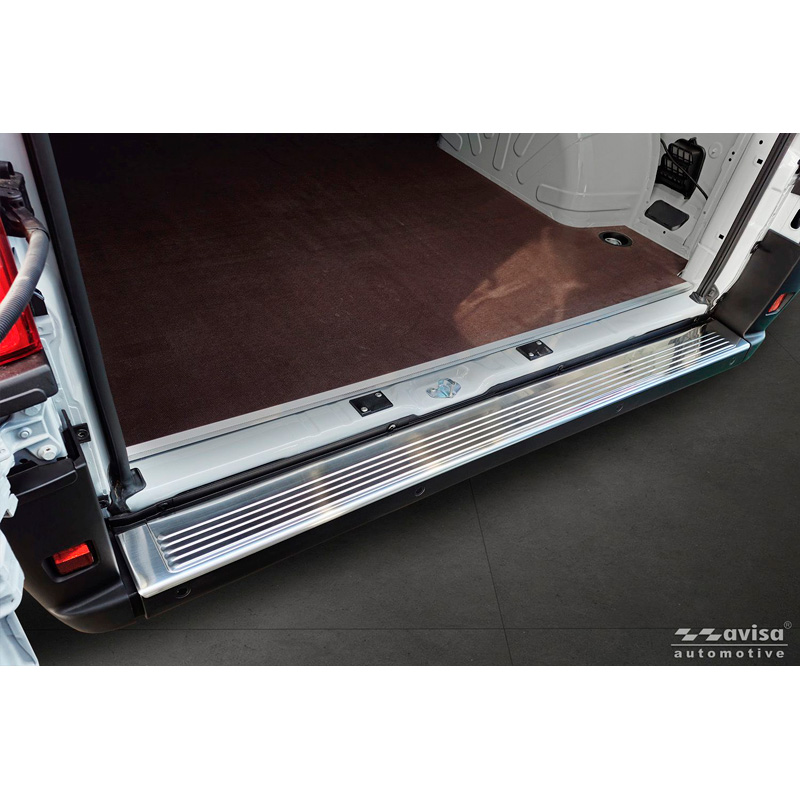 Avisa RVS Achterbumperprotector  Fiat Ducato III Facelift 2023- / Opel Movano III Facelift 2023- / Toyota Proace Max 2024- 'Ribs' (2 delen)