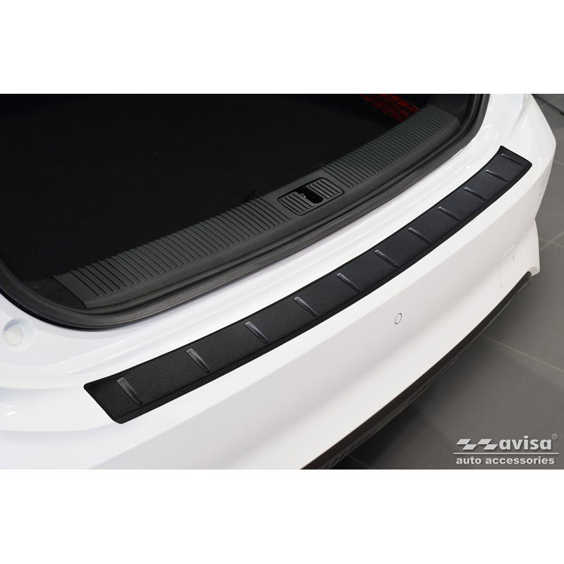Matzwart RVS Achterbumperprotector  MG 5 SW (EV) 2022- 'Ribs'