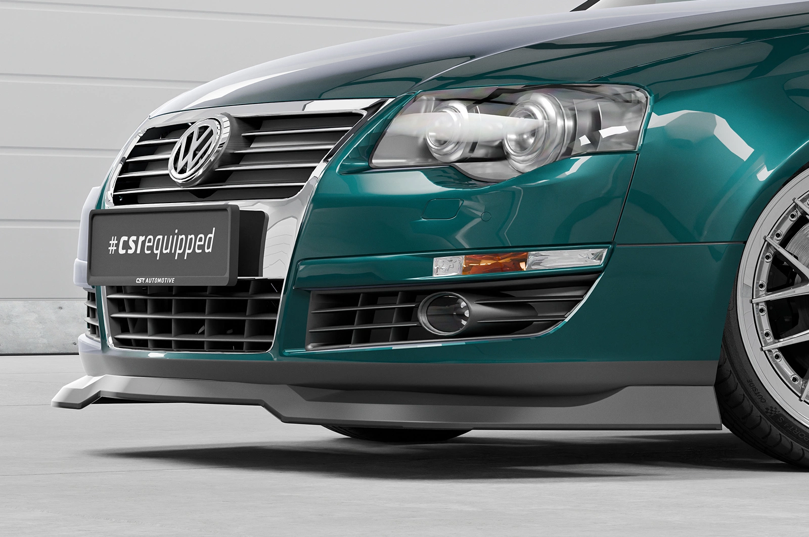 Voorspoiler VW Passat B6 (3C) glans zwart