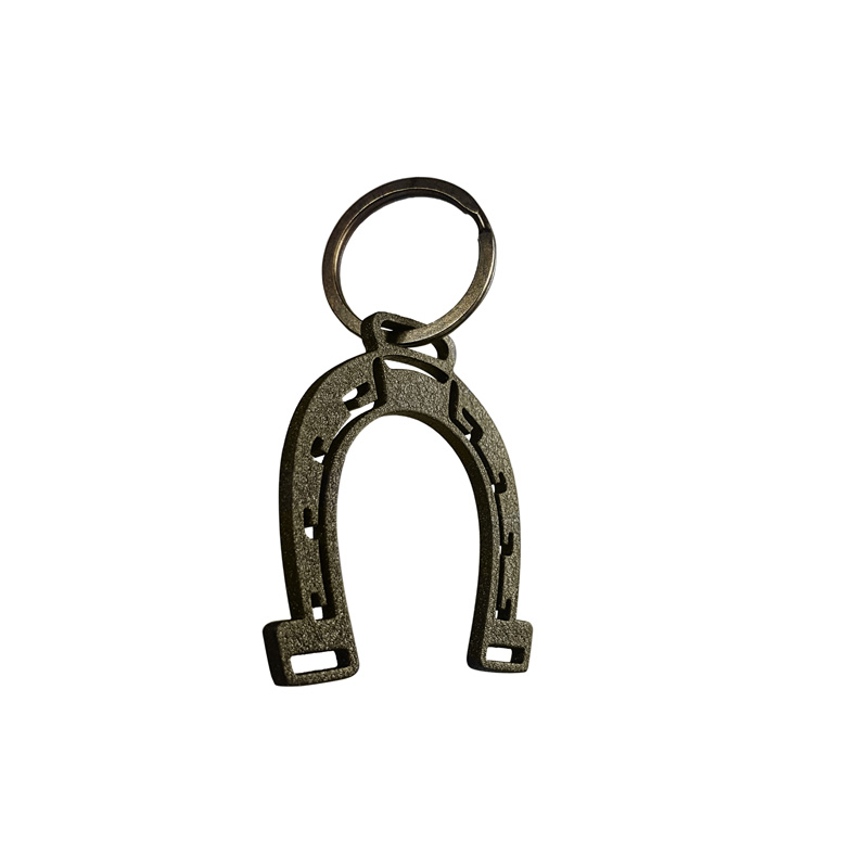 RVS sleutelhanger - 'Hoefijzer' (Goud)