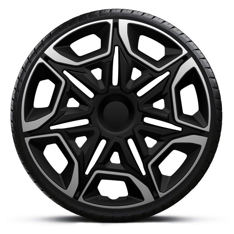 4-Delige Wieldoppenset Varido 15-inch zilver/zwart