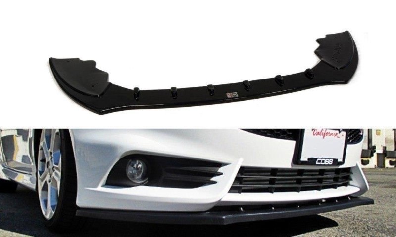 Voorspoiler Ford Fiesta ST Mk7 FL V.1 Glanzend Zwart