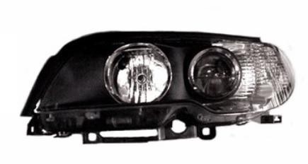 koplamp, Bosch, H7+H7, zwart huis, witte knipper, rechts BMW 3 s