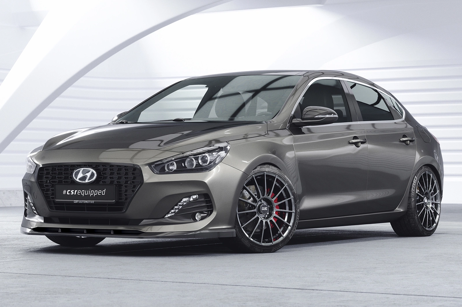 Voorspoiler Hyundai i30 (PD) glans zwart 2018–05/2020