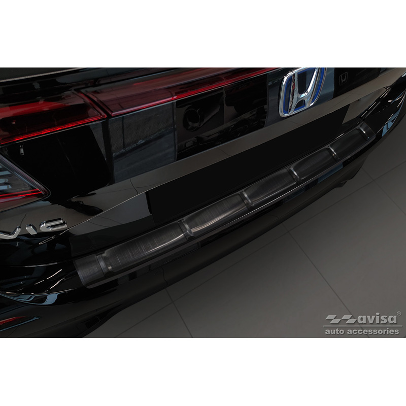 Zwart RVS Achterbumperprotector  Honda Civic XI HB 2022- 'Ribs'