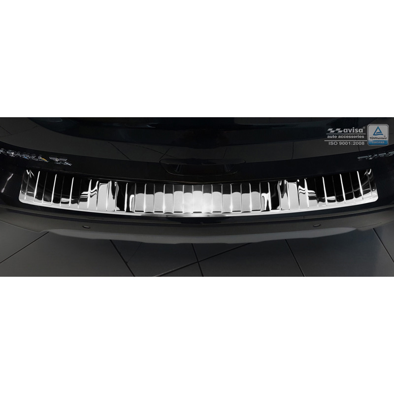 Chroom RVS Achterbumperprotector  Opel Mokka X 2016- 'Ribs'