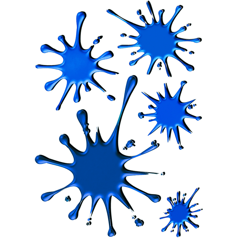 Stickervel (5-stuks) - zwart - 25x17,5cm