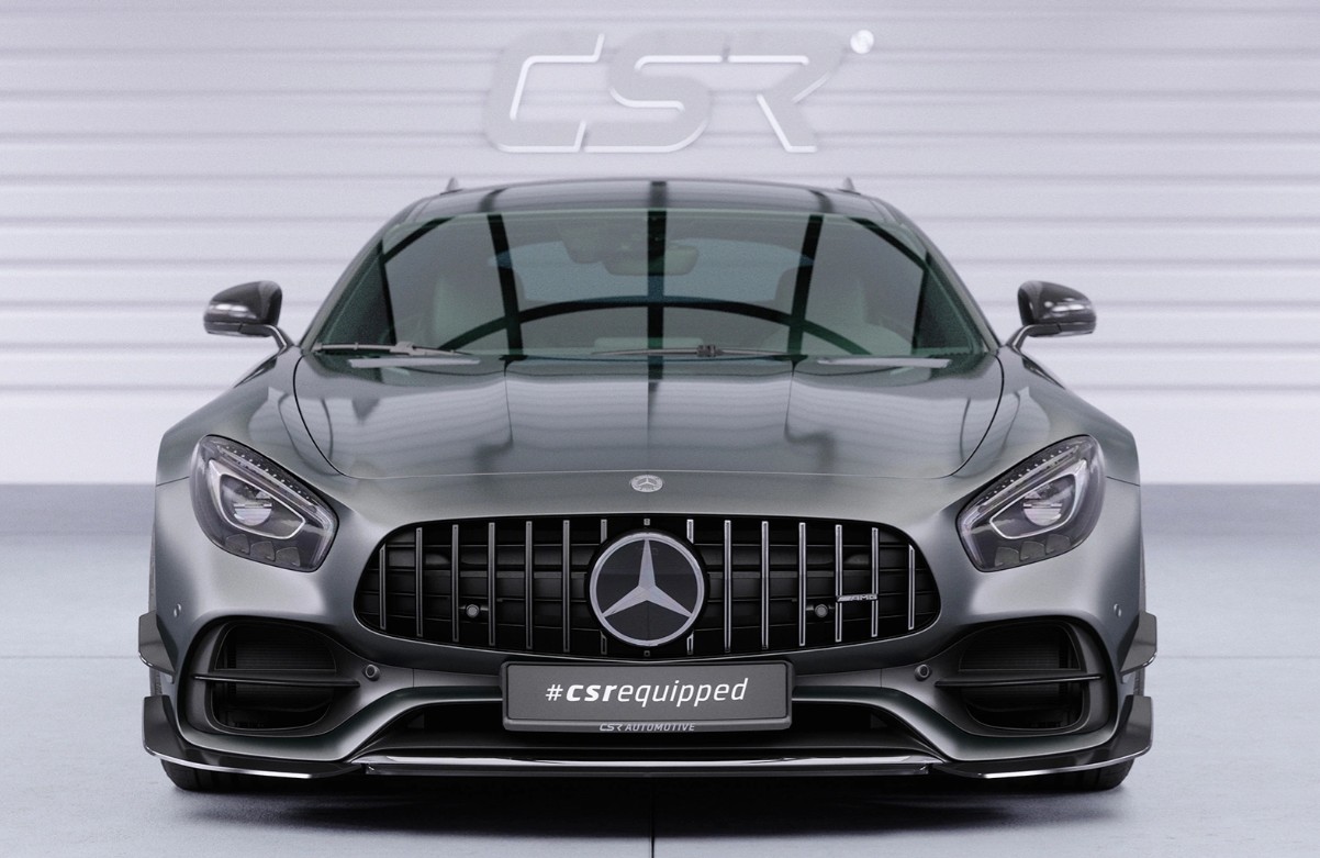 Voorspoiler Merecedes Benz AMG GT (190) CSR Glans Zwart