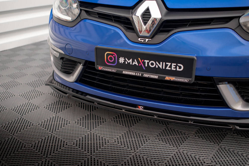 Voorspoiler Renault Megane GT Line Grandtour FL Maxton Glans Zwart