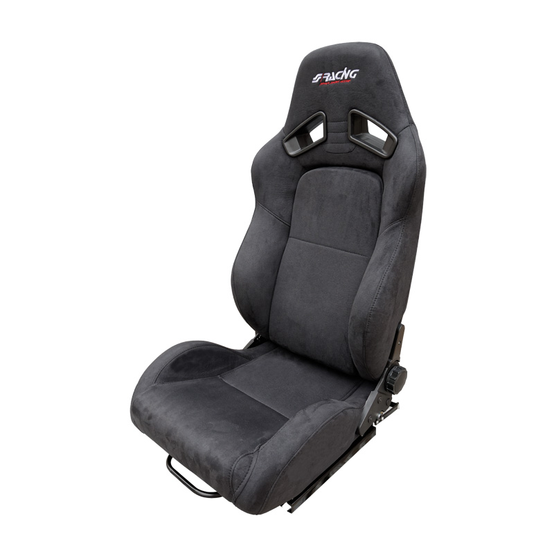Simoni Racing Sportstoel Charles - Zwart - Dubbelzijdig Verstelbaar - incl. Sledes