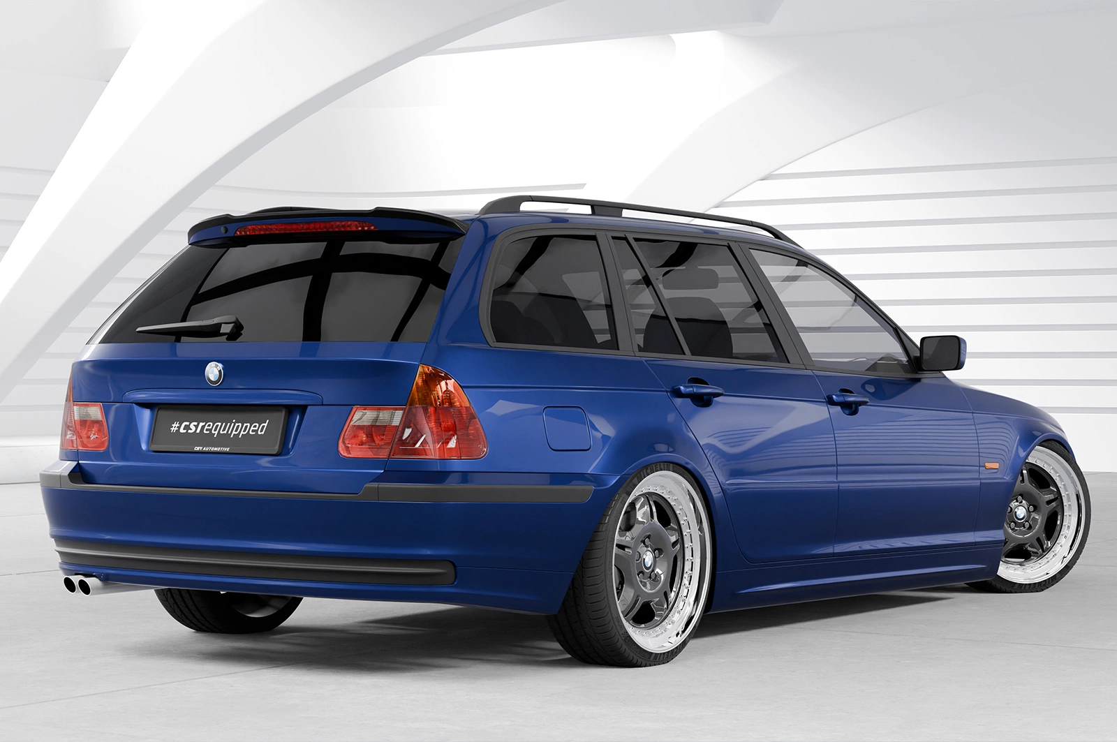 Achterspoiler BMW 3er E46 glans zwart