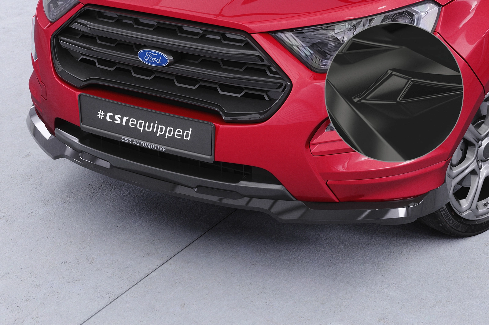 Voorspoiler Ford Ecosport MK2 ST-Line glans zwart