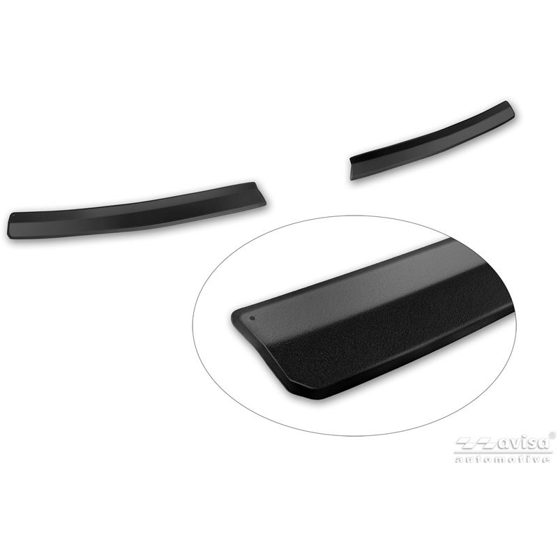 Avisa RVS Achterbumperprotector  Dacia Spring Facelift 2024- - Matzwart - 2-delig