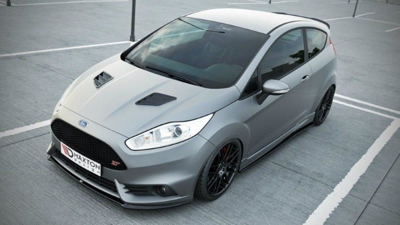Voorspoiler (Cupra) Ford Fiesta ST Mk7 FL Glanzend Zwart