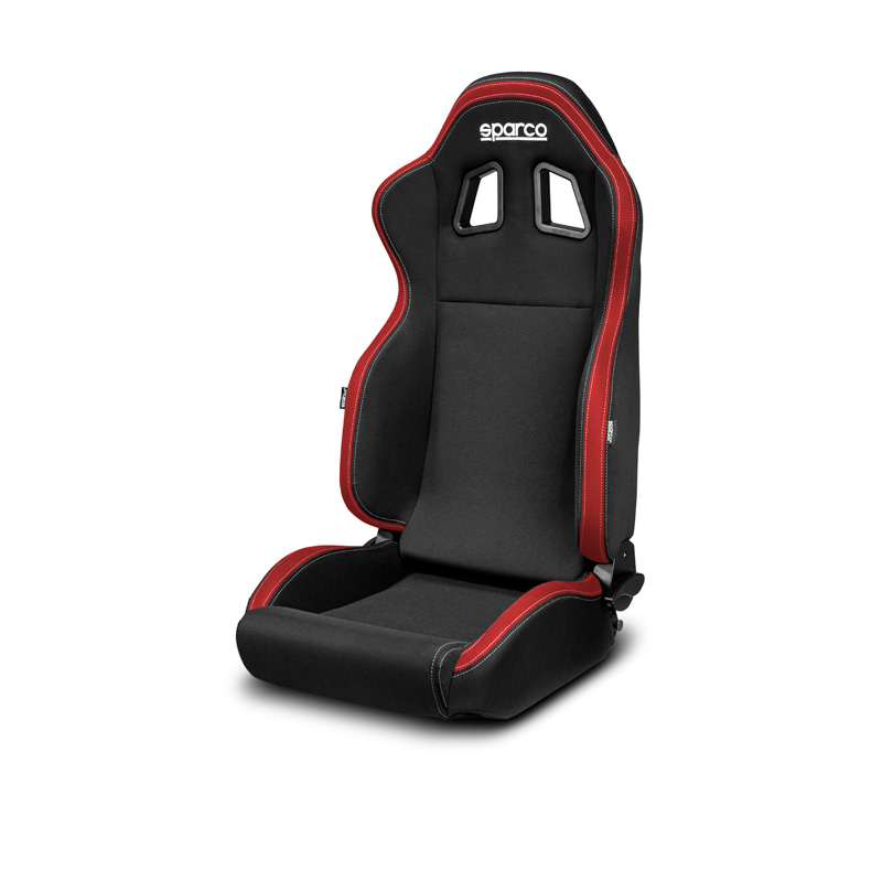 Sparco Sportstoel R100 MY22 - Zwart/Rood - Verstelbaar