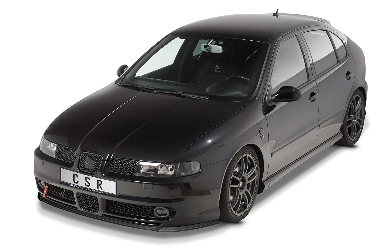 Voorspoiler Seat Leon 1 (1M) Cupra/Sport/FR Glans Zwart van CSR Automotive (1999-2006)