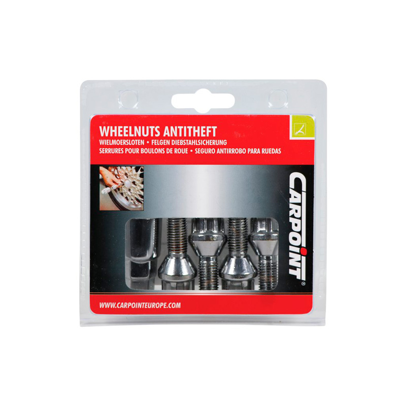 Carpoint Slotboutenset M12x1,5 Type B Konisch - Lengte 26mm