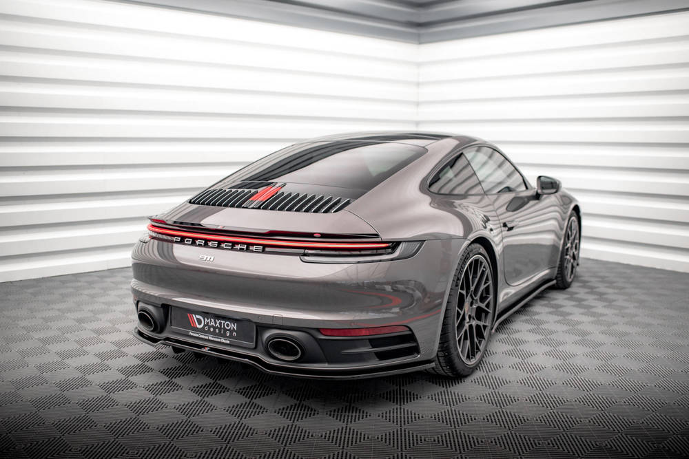 Spoiler Porsche 911 992 Carrera & Carrera S Maxton Glans Zwart