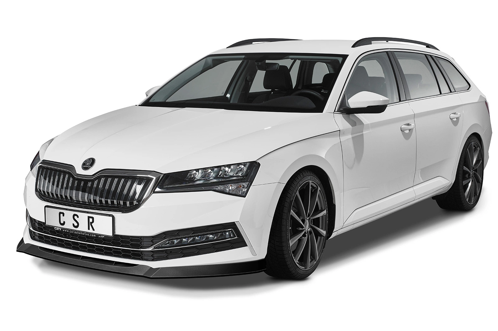 Voorspoiler Škoda Superb III (Typ 3V) glans zwart – 2019–
