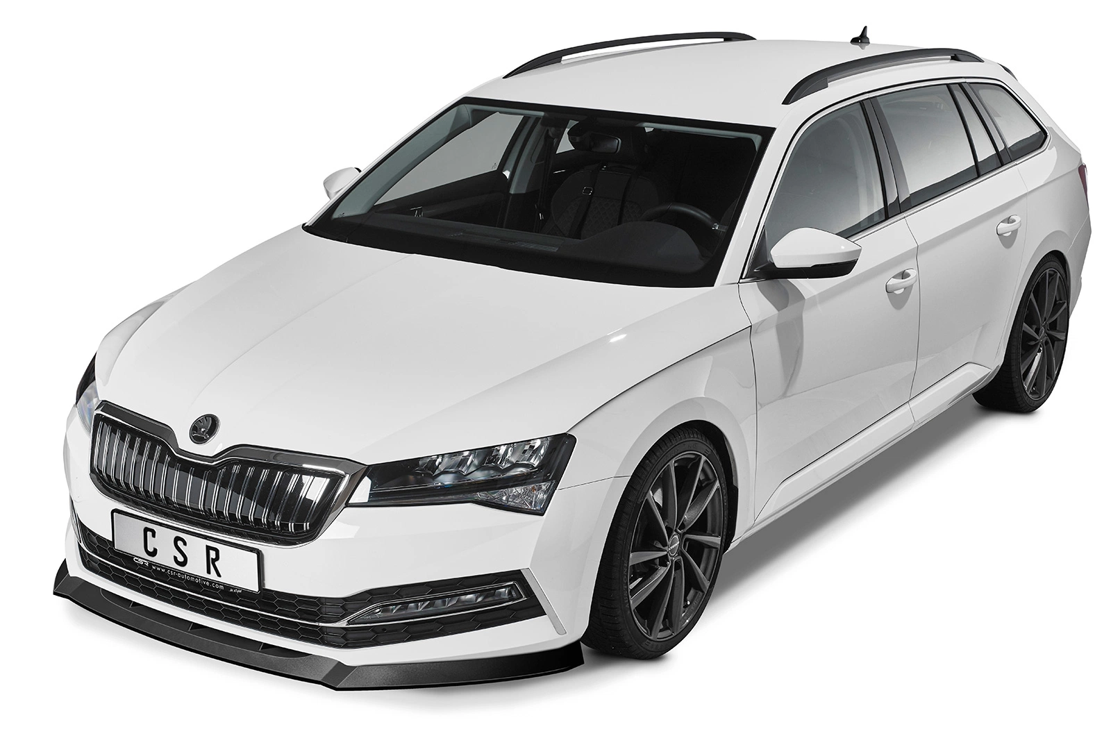 Voorspoiler Škoda Superb III (Typ 3V) glans zwart – 2019–