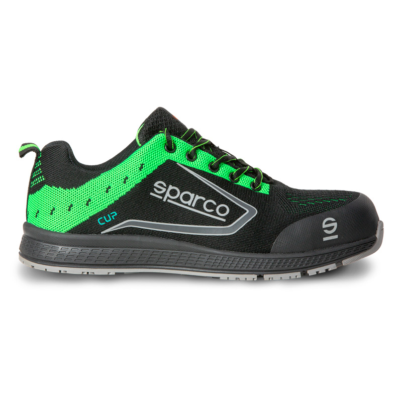 Sparco Lichtgewicht Werkschoenen Cup S1P Adelaide Zwart/Groen Maat 44