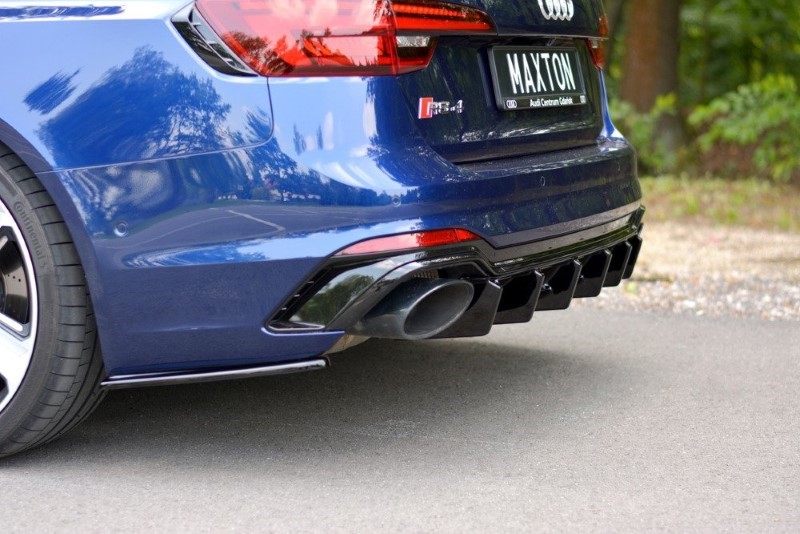 Diffuser Audi RS4 B9 Avant Glanzend Zwart