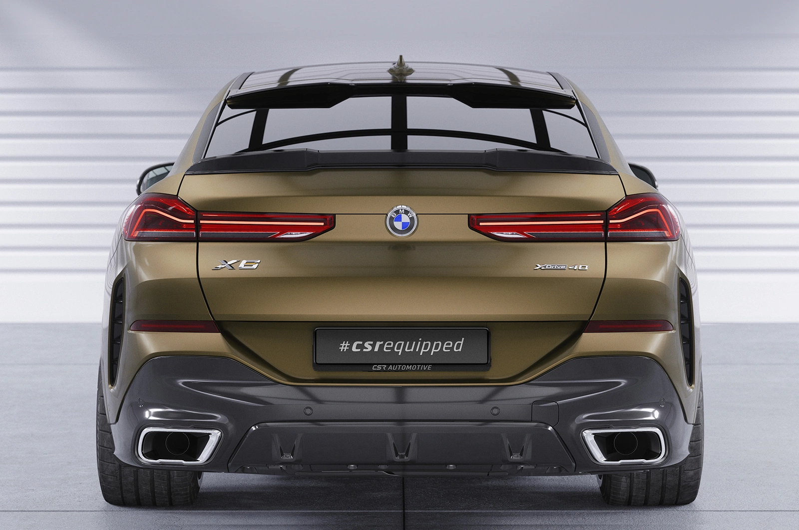 Achterspoiler BMW X6 (G06) Glans Zwart van CSR Automotive (2019-)