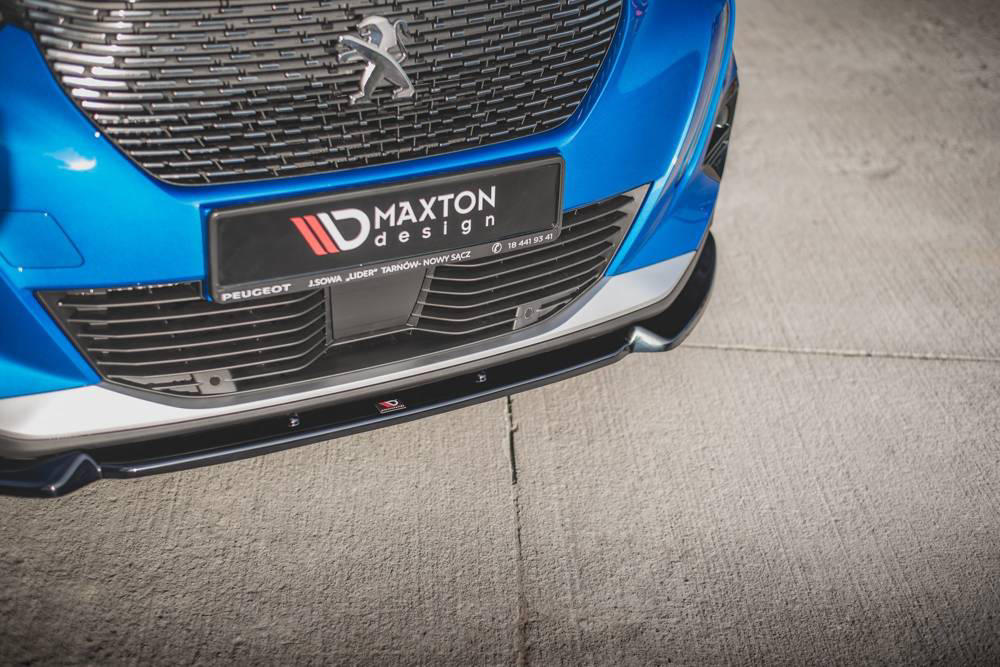 Voorspoiler  Peugeot 2008 MK2 19-.. Glans Zwart