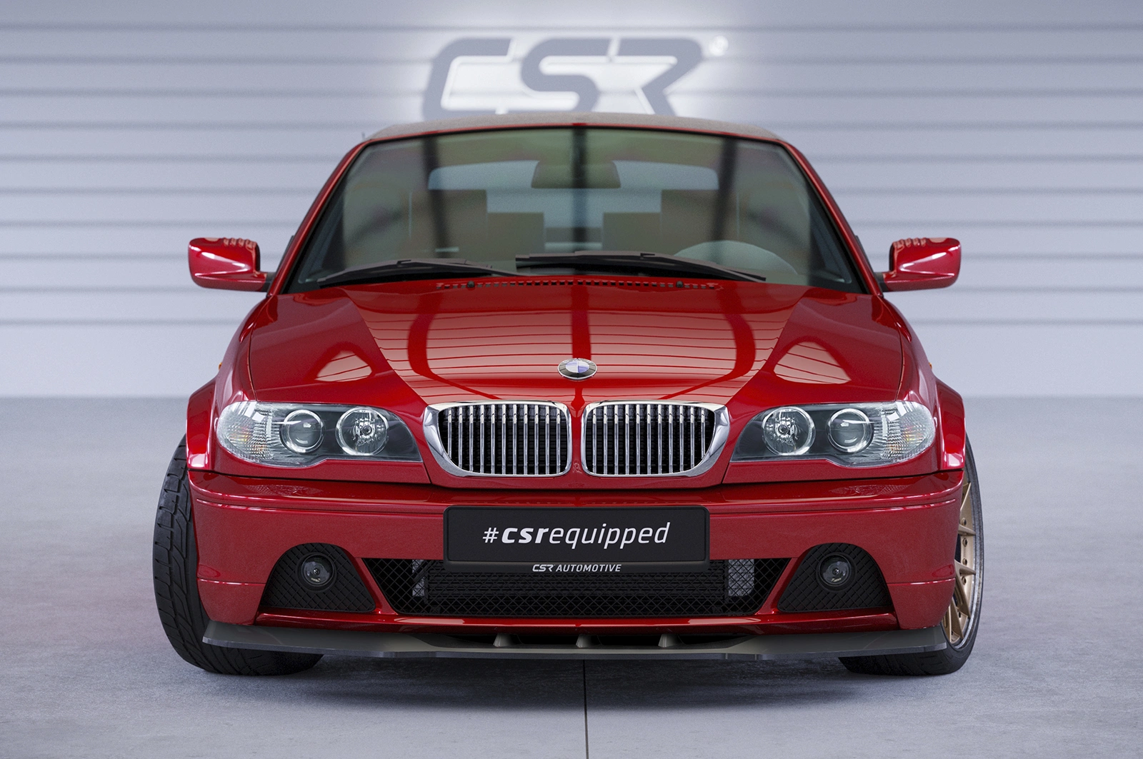 Voorspoiler BMW 3er E46 Coupé / Cabrio Glans Zwart – 03/2003–09/2006