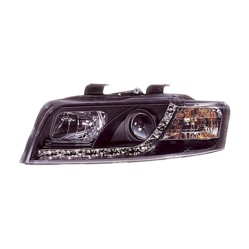 Set Koplampen incl. DRL  Audi A4 8E/B6 2001-2004 - Zwart