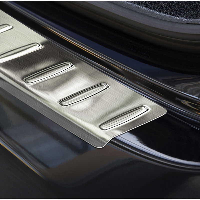 RVS Achterbumperprotector  Mercedes E-Klasse W212 Sedan 2013-2016 'Ribs'
