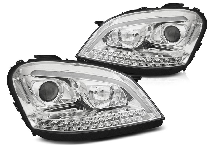 Headlights Mercedes M-klasse W164 05-08 Devil eyes black