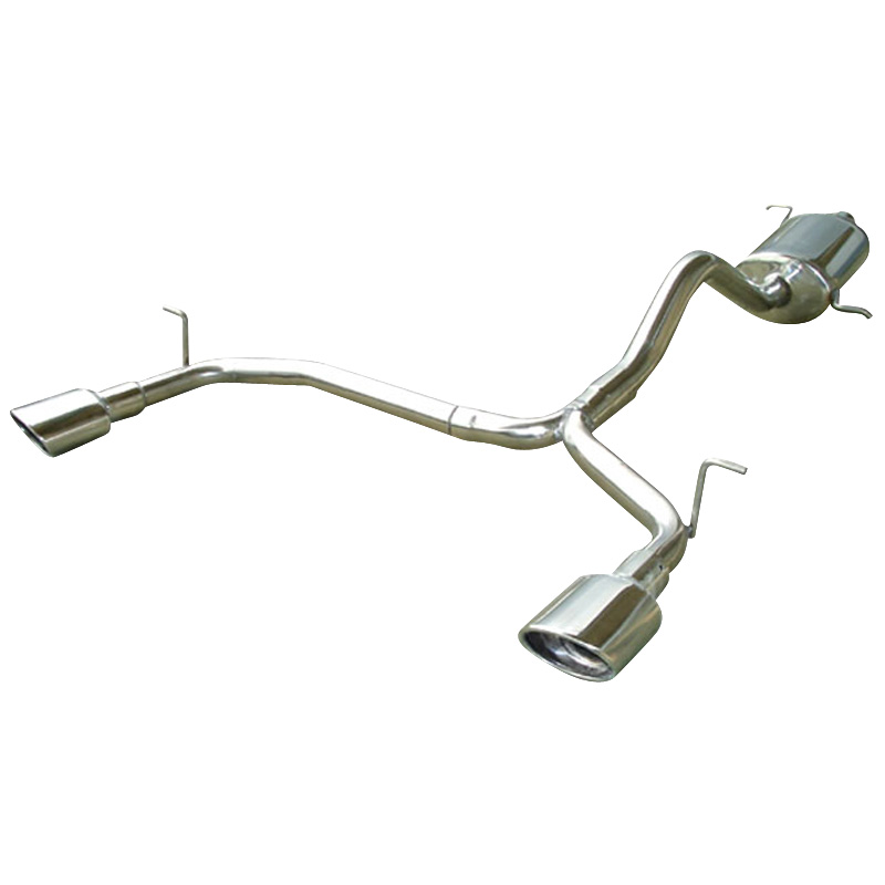 100% RVS Dubbele Sportuitlaat  Mercedes ML 270 CDi 1999- Links/Rechts 120x80mm