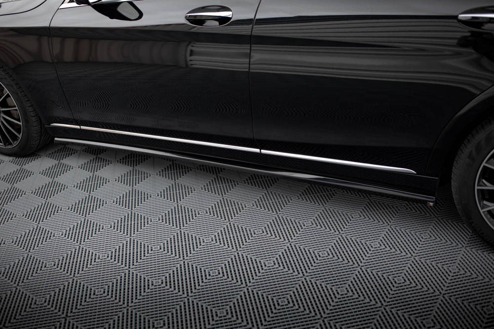 Zijskirts Mercedes S klasse W222 Maxton Glans Zwart