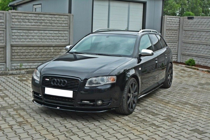 Voorspoiler Audi A4 B7 V.2 Glanzend Zwart