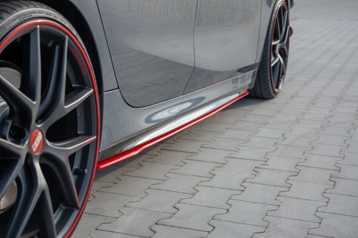 Zijskirts BMW 1 Serie F40 M-Pack/ M135i Glans Rood V2