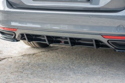 Diffuser VW Passat R-Line B8 Glans Zwart