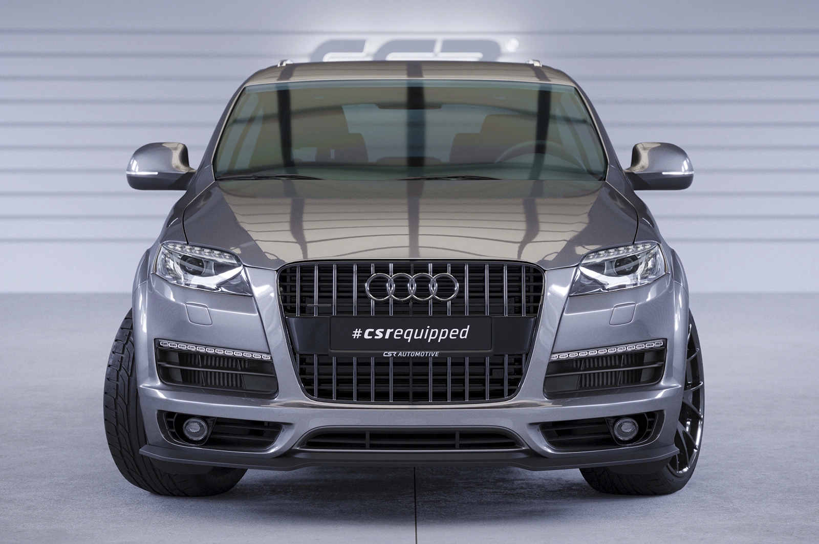 Voorspoiler Audi Q7 (4L) S-Line Glans Zwart – CSR Automotive