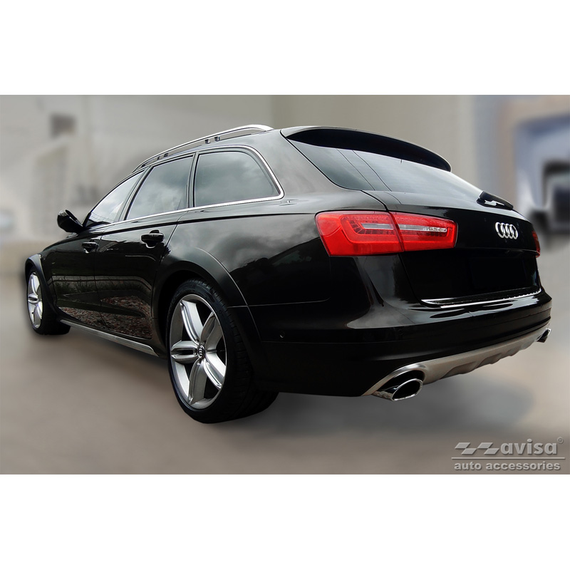 RVS Achterbumperprotector  Audi A6 Allroad 2011-2018 'Ribs'