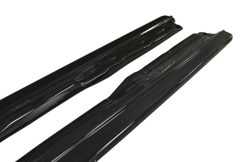 Zijskirts Audi S4 / A4 S-Line B9 Maxton Glanzend Zwart