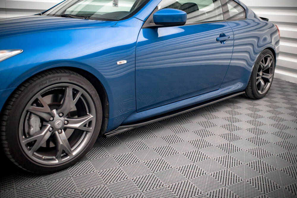 Zijskirts Infiniti G37 Coupe Maxton Glans Zwart