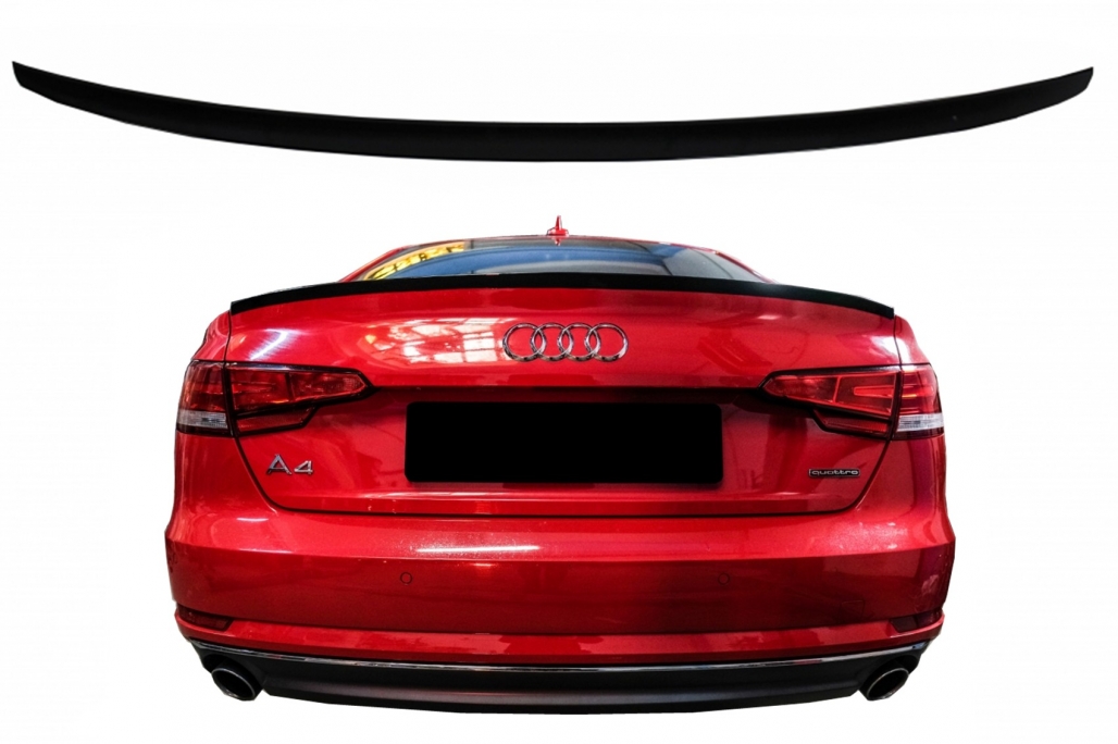 Achterspoiler Audi A4 B9 2016-2019 Piano Zwart S4 Look