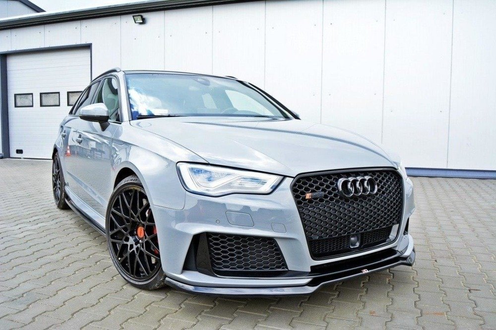 Voorspoiler V.1 Audi RS3 8V Sportback Glanzend zwart
