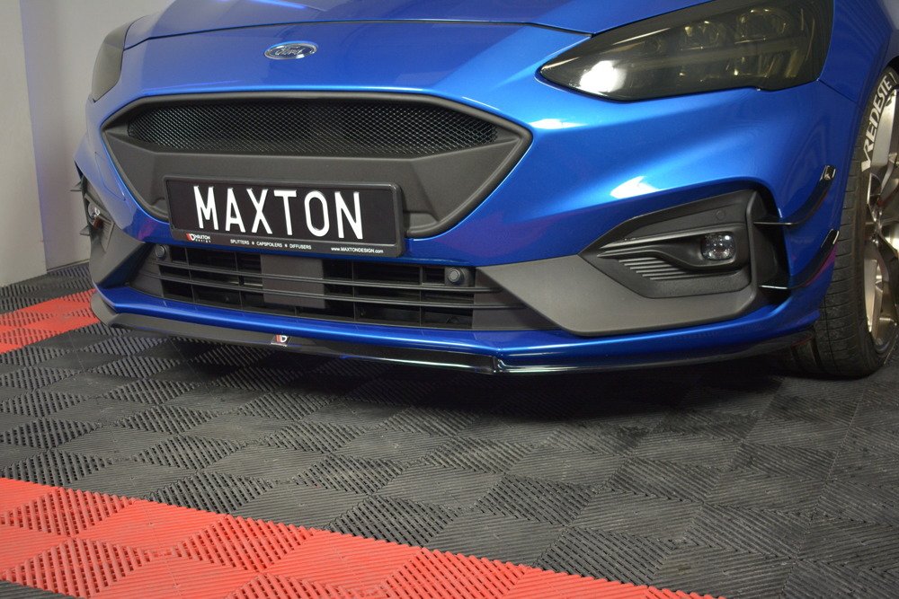 Voorspoiler Ford Focus MK4 ST-LINE 2018-.. Gloss Black V3