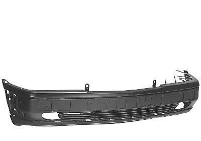 voorbumper + versterking, Elegance, in primer, met gaten voor si